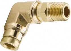 Push-To-Connect Tube to Male & Tube to Male NPT Tube Fitting: 90 ° MPN:169PTC-10-6