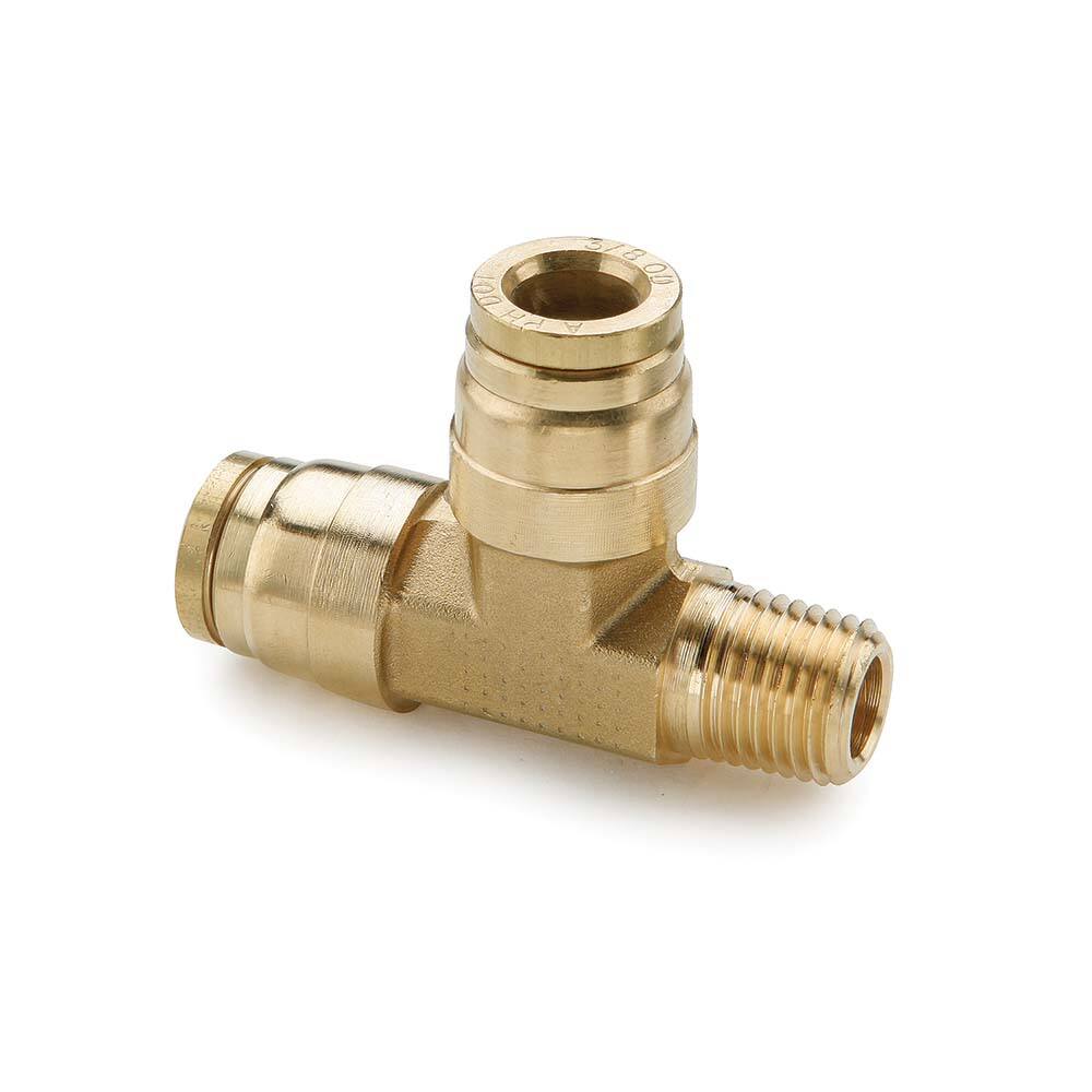 Push-To-Connect Tube to Male & Tube to Male NPTF Tube Fitting: 3/8