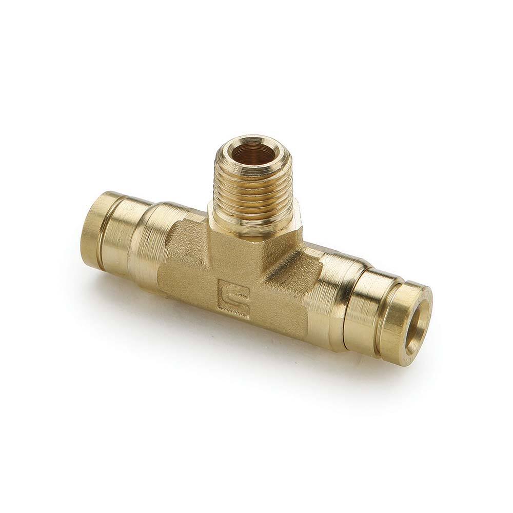 Push-To-Connect Tube to Male & Tube to Male NPTF Tube Fitting: 1/4