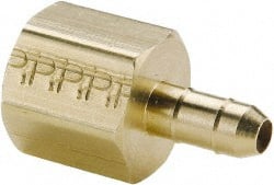 Barbed Tube Female Connector: Multiple Barbs, 1/4-18 MPN:26-6-4