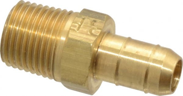 Barbed Tube Male Connector: Multiple Barbs, 1/8-27 MPN:28-6-2