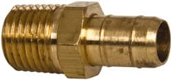 Barbed Tube Male Connector: Multiple Barbs, 1/4-18 MPN:28-8-4