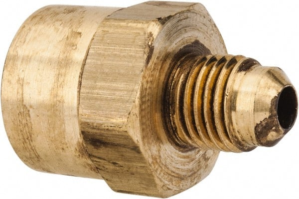 Brass Flared Tube Connector: 1/4