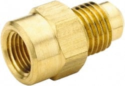 Brass Flared Tube Connector: 1/2