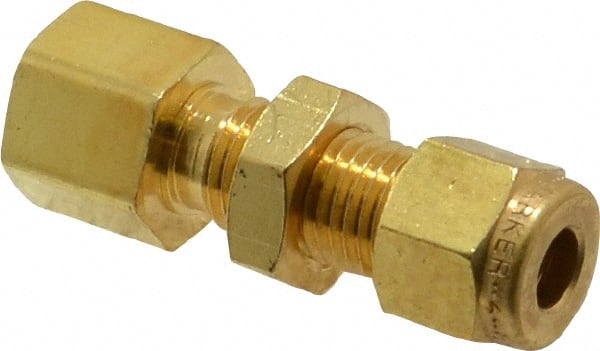 Compression Tube Bulkhead Female Connector: 1/8