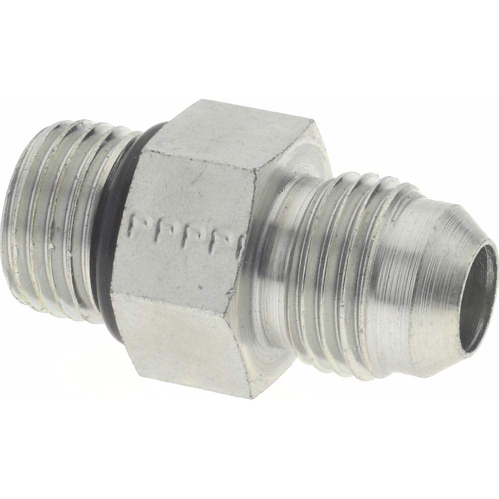 Steel Flared Tube Straight Thread Connector: 3/8