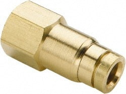 Push-To-Connect Tube to Female & Tube to Female NPT Tube Fitting: Female Connector, 1/8