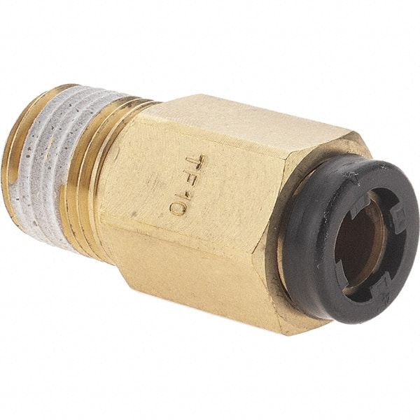 Push-To-Connect Tube to Male & Tube to Male NPT Tube Fitting: Male Connector, 1/8