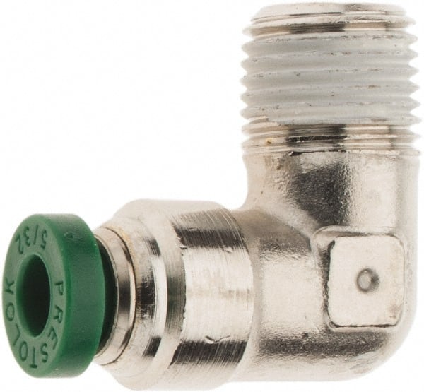 Push-To-Connect Tube to Male & Tube to Male NPT Tube Fitting: 90 ° MPN:KP83590