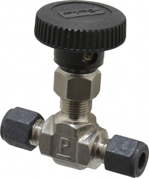 Needle Valve: Round Handle, Straight, 1/4