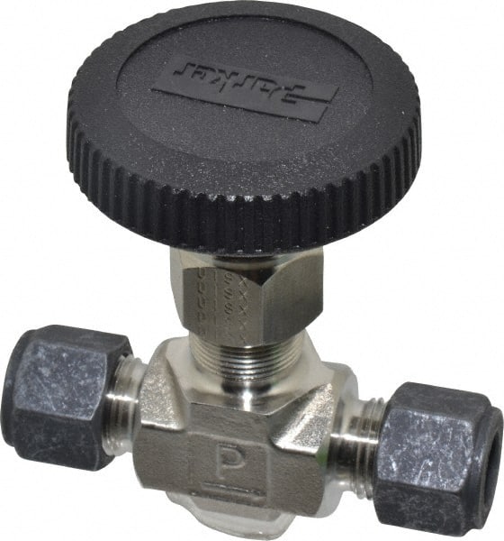 Needle Valve: Round Handle, Straight, 3/8