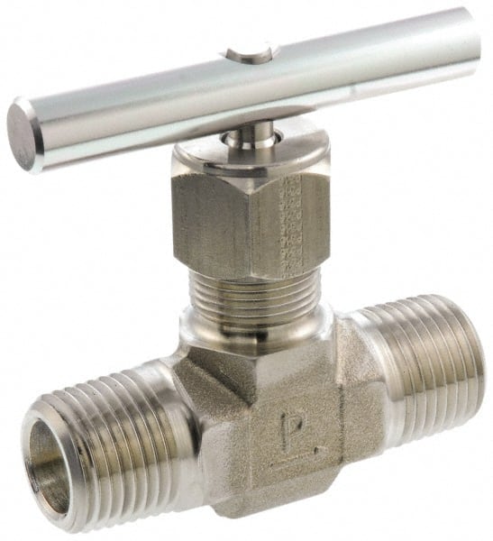 Needle Valve: Round Handle, Straight, 1/2