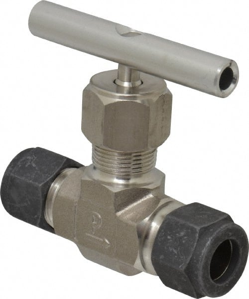 Needle Valve: Round Handle, Straight, 1/2