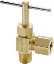 Needle Valve: Angled, 1/4