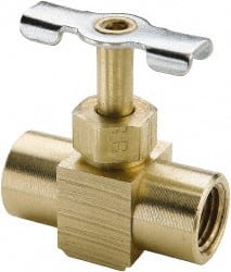 Needle Valve: Straight, 1/4