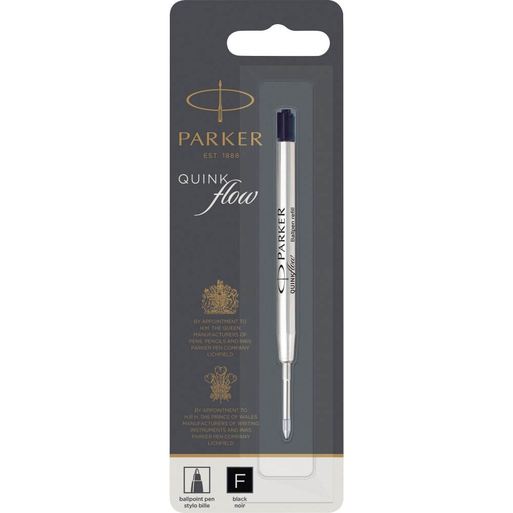 Parker Ballpoint Pen Refill - Fine Point - Black Ink - 1 Each (Min Order Qty 8) MPN:1950367