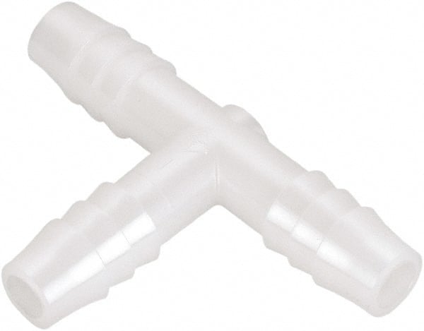 Barbed Tube Union Tee: Single Barb, 1/2 x 3/8