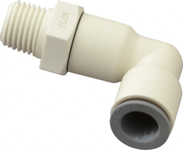 Push-To-Connect Tube Fitting: Male Swivel Elbow, 1/4