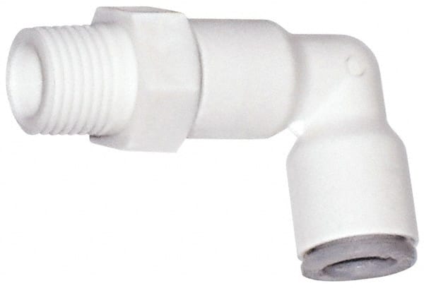 Push-To-Connect Tube Fitting: Male Swivel Elbow, 3/8