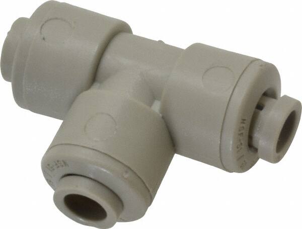 Push-To-Connect Tube to Tube Tube Fitting: Union Tee, 1/4