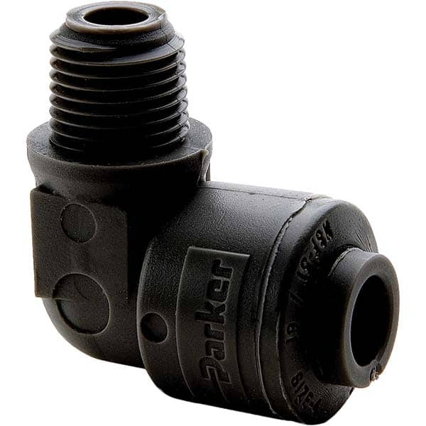 Push-To-Connect Tube Fitting: Male Elbow, 1/8