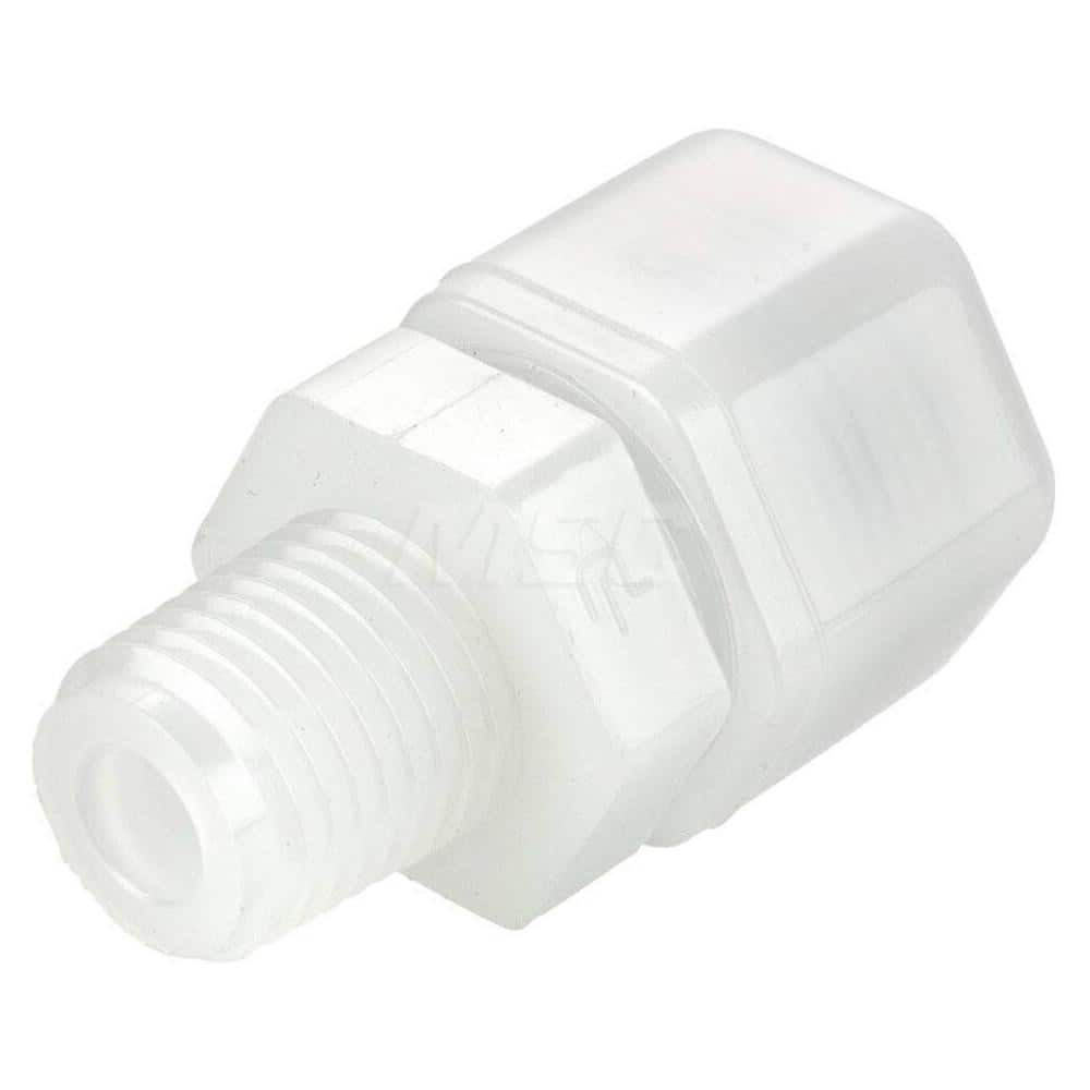 Plastic Compression Tube Fittings, Type: Male Connector , Tube Outside Diameter: 1/2 (Inch) MPN:N8MC6