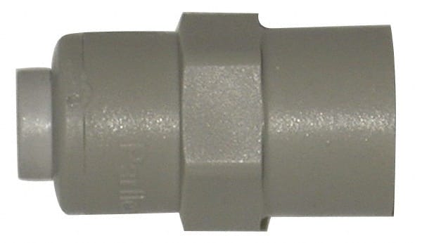 Push-To-Connect Tube Fitting: Faucet Adapter, 7/16-24 Thread, 1/4