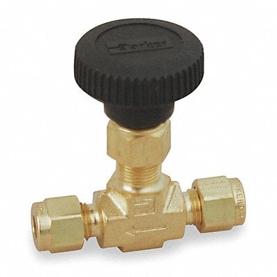 Needle Valve Straight Brass 3/8 In. MPN:6A-V6LN-B