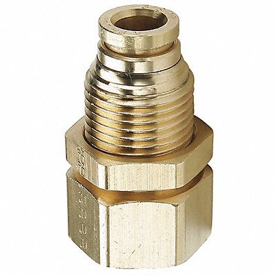 Bulkhead Connector Female 1/4 Tube Size MPN:66PTCBH-4-4