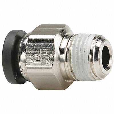 Male Connector 1/4 Tube Size Silver MPN:W68PW-4-2