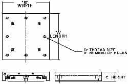 252 Lb. Capacity, 10-32 Mount Hole, 4