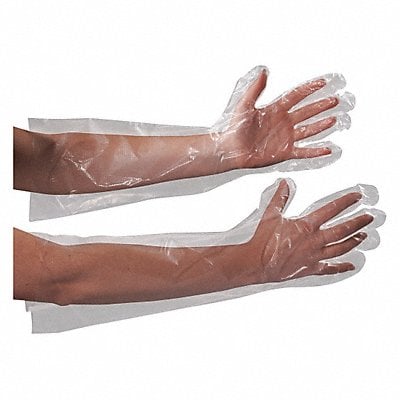Gloves Poly Elbow Length 18 PK100 MPN:GLV2221