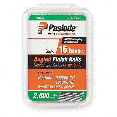 Angled Finish Nail 16 ga 2 In PK2000 MPN:650047