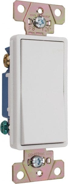 3 Pole, 120 to 277 VAC, 15 Amp, Specification Grade Rocker Three Way Switch MPN:2603W