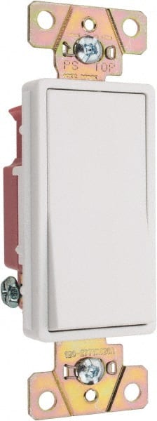 1 Pole, 120 to 277 VAC, 20 Amp, Specification Grade Rocker Wall Switch MPN:2621W