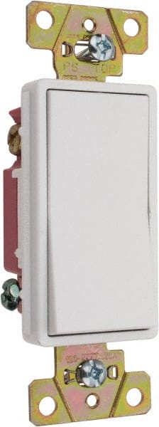 3 Pole, 120 to 277 VAC, 20 Amp, Rocker Three Way Switch MPN:2623W