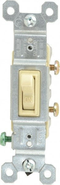 1 Pole, 120 VAC, 15 Amp, Specification Grade Toggle Wall Switch MPN:660IG