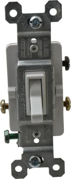 3 Pole, 120 VAC, 15 Amp, Specification Grade Toggle Three Way Switch MPN:663WG