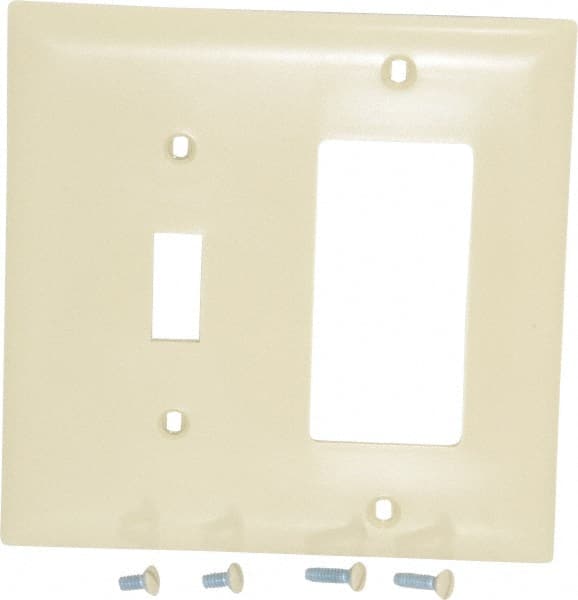 2 Gang, 4-1/2 Inch Long x 4-3/4 Inch Wide, Standard Combination Wall Plate MPN:TP126I