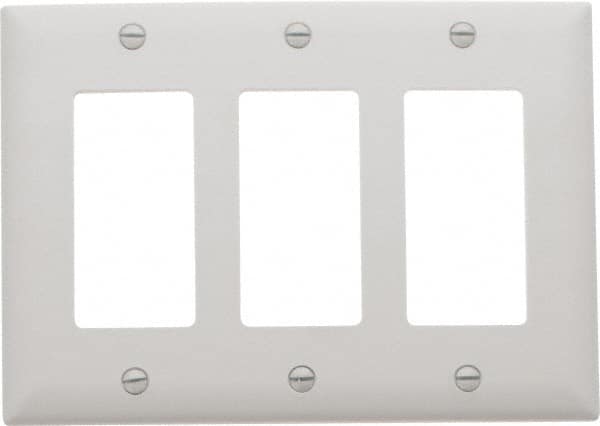 3 Gang, 4-1/2 Inch Long x 6.563 Inch Wide, Standard Switch Plate MPN:TP263W