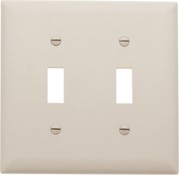 2 Gang, 4-3/4 Inch Long x 4-11/16 Inch Wide, Standard Switch Plate MPN:TP2LA