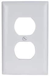 1 Gang, 4-11/16 Inch Long x 2-15/16 Inch Wide, Standard Outlet Wall Plate MPN:TP8W