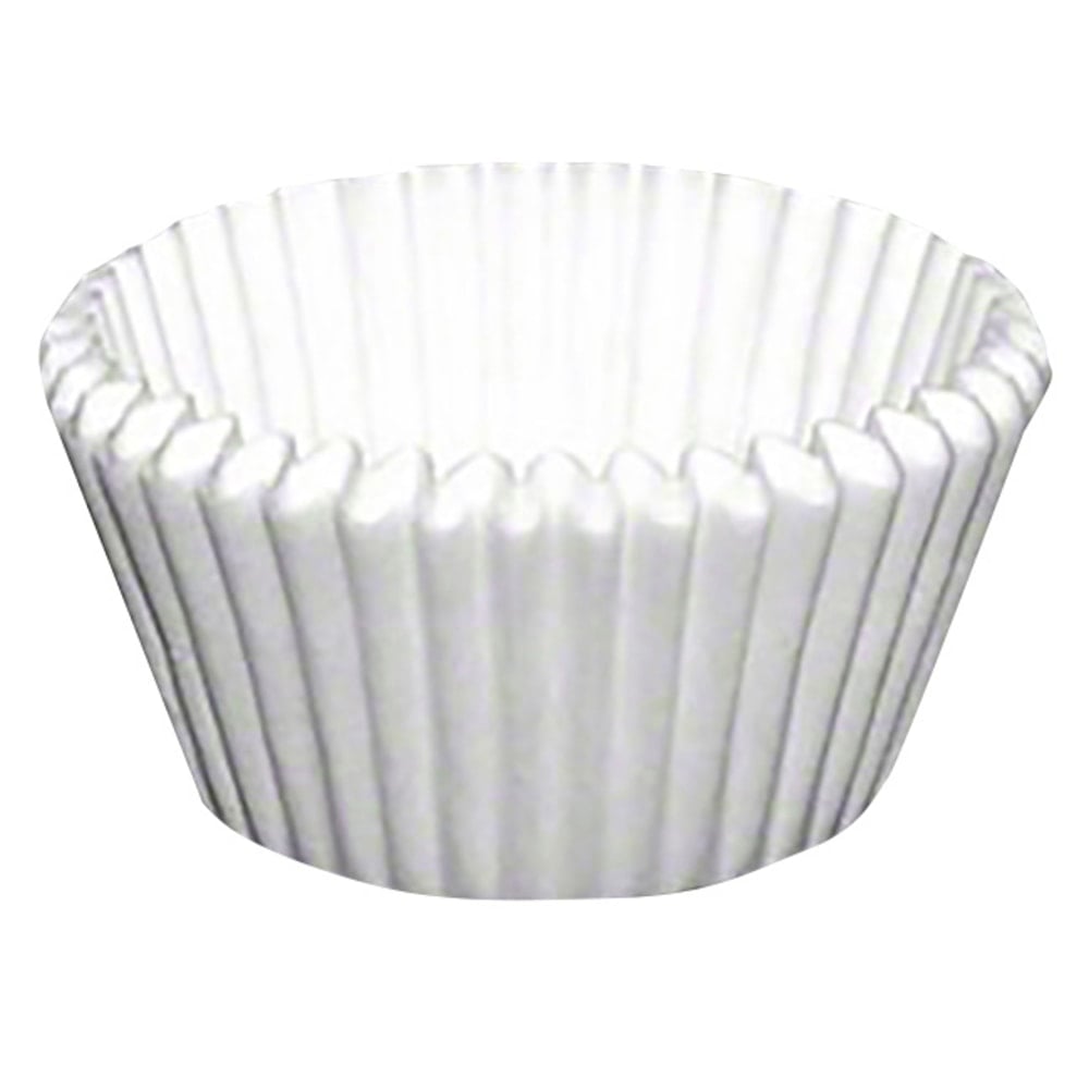 Paterson Paper Baking Cups, 3 1/2in x 1 1/2in, White, Case Of 10,000 MPN:4112312