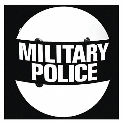 Round Military Police Riot Shield Clear MPN:BS-7-MP