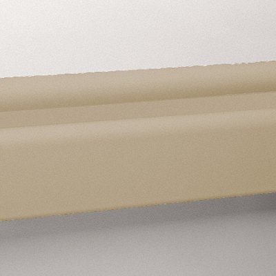 3 pc. Wall Rail Vinyl Tan 144In MPN:BR-400V-12-3