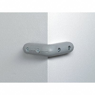 Corner Bumper 8 x 1 In Gray Drilled MPN:EB-8-0-5