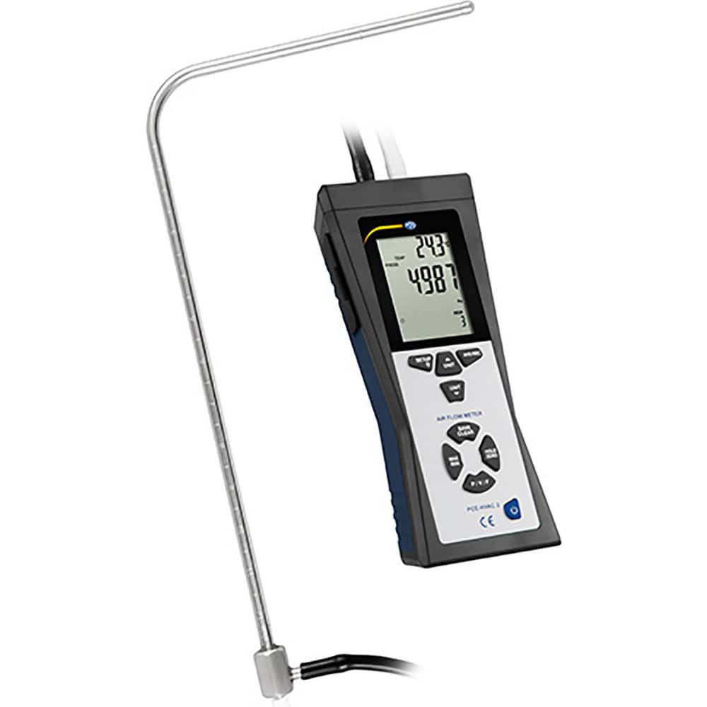 Airflow Meters & Thermo-Anemometers, Meter Type: Integral Vane Anemometer , Measures: Airflow, Pressure, Temperature , Humidity Sensing: No  MPN:PCE-HVAC 2