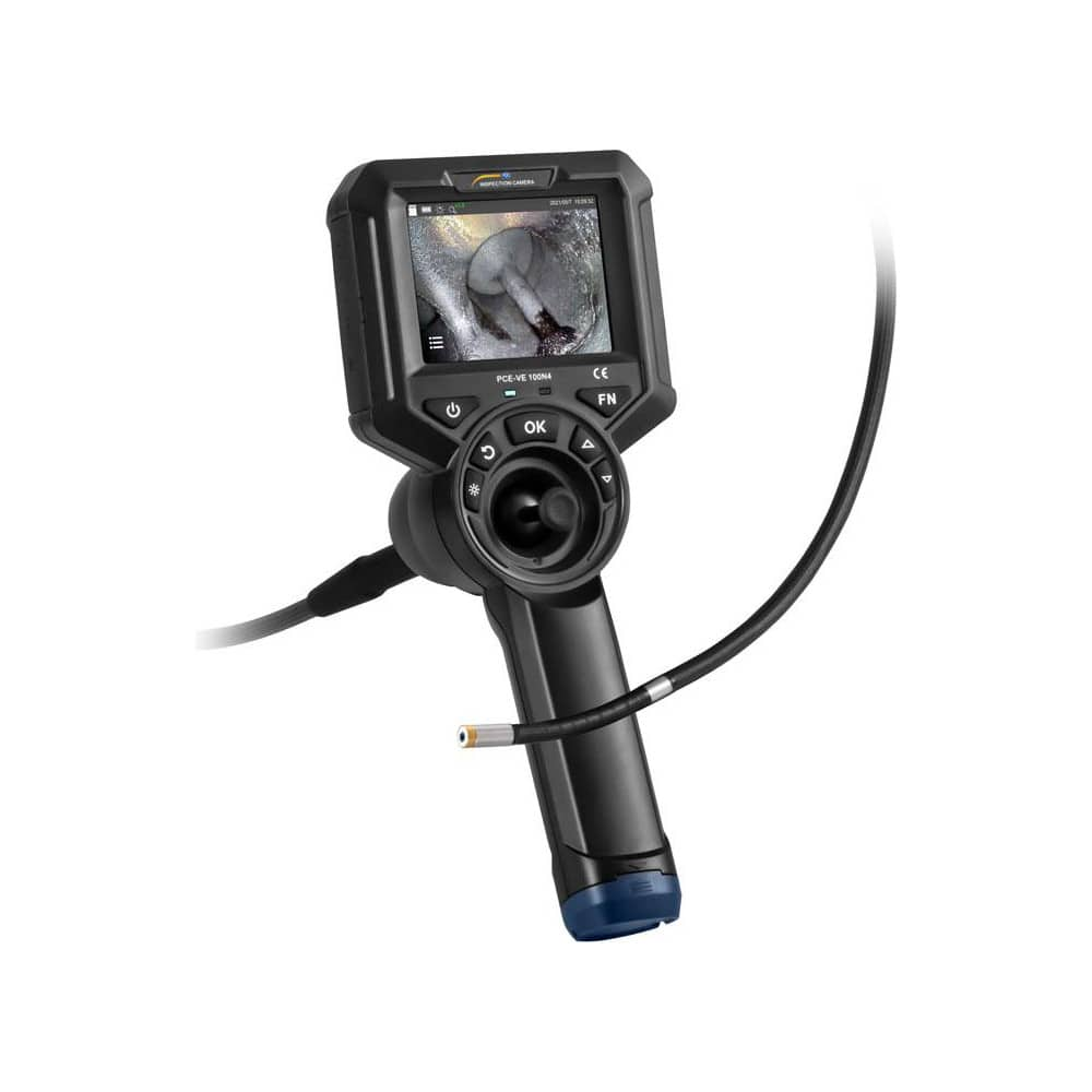 Compact Video Borescope, Data Logging Video Borescope & Video Inspection System: 6 mm Probe Dia, 640 x 480 pixels Resolution MPN:PCE-VE 100N4