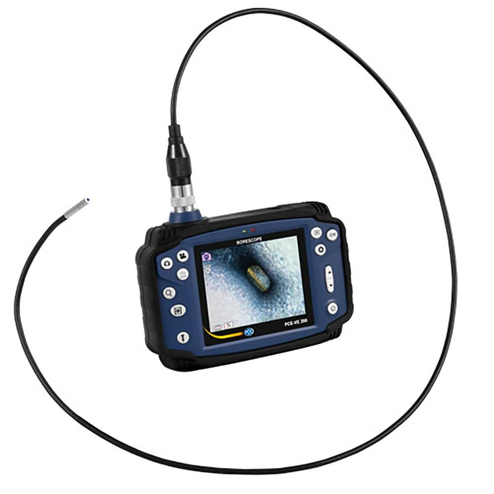 Compact Video Borescope, Data Logging Video Borescope & Video Inspection System: 3.7 mm Probe Dia, 640 x 480 pixels Resolution MPN:PCE-VE 200-S