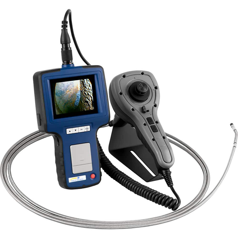 Compact Video Borescope, Data Logging Video Borescope & Video Inspection System: 6 mm Probe Dia, 640 x 480 pixels Resolution MPN:PCE-VE 370HR